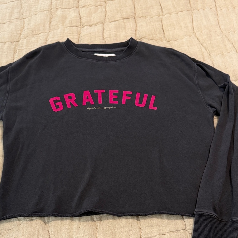 Spiritual Gangster Charcoal Sweatshirt Womens size s Grateful
